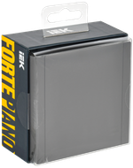 FORTE&PIANO Розетка 1-местная с заземлением с защитными шторками и крышкой винтовое крепление 16А IP44 FP321 серый IEK