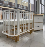 Кровать детская 120*60 RANT "SANDY" (арт.767) овальная/сьемное ограждение Cloud White (2 кор)