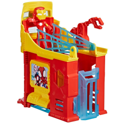 Hasbro Спайди и супер приятели - Башня Железного человека + фигурка действия F9351 / артикул   F8842 F9351  / GTIN 5010996197603