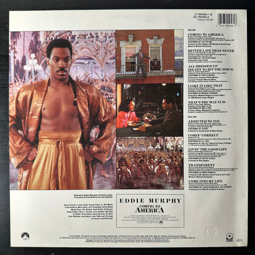 Coming To America - Original Soundtrack Album (Германия 1988г.)