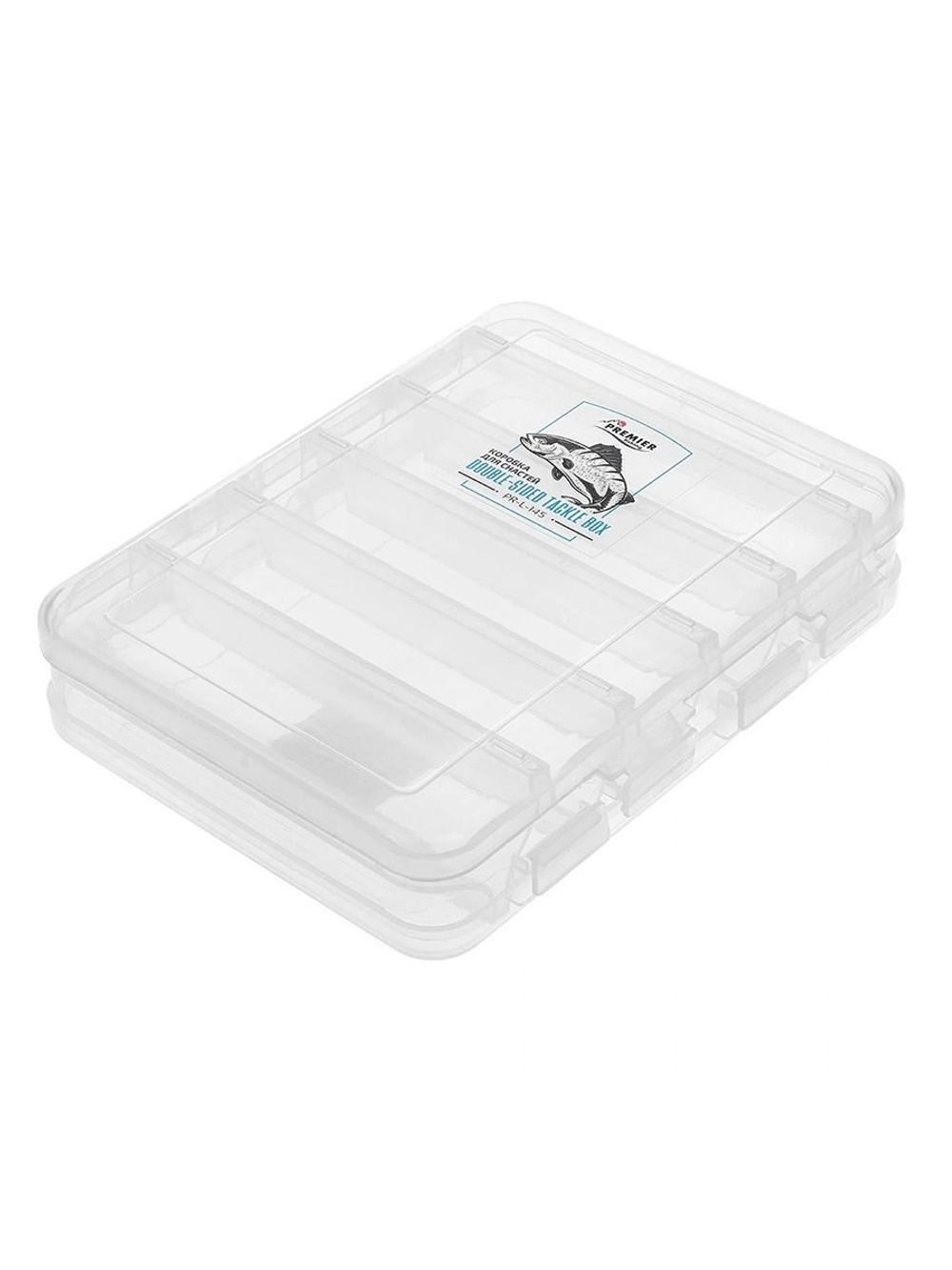 Коробка для приманок двухсторонняя Premier 17х20.4х4.4 см, прозрачная