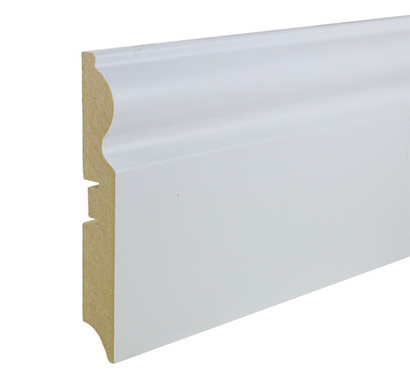 Плинтус МДФ Smartprofile Paint 110С белый под покраску 16x110х2400 мм