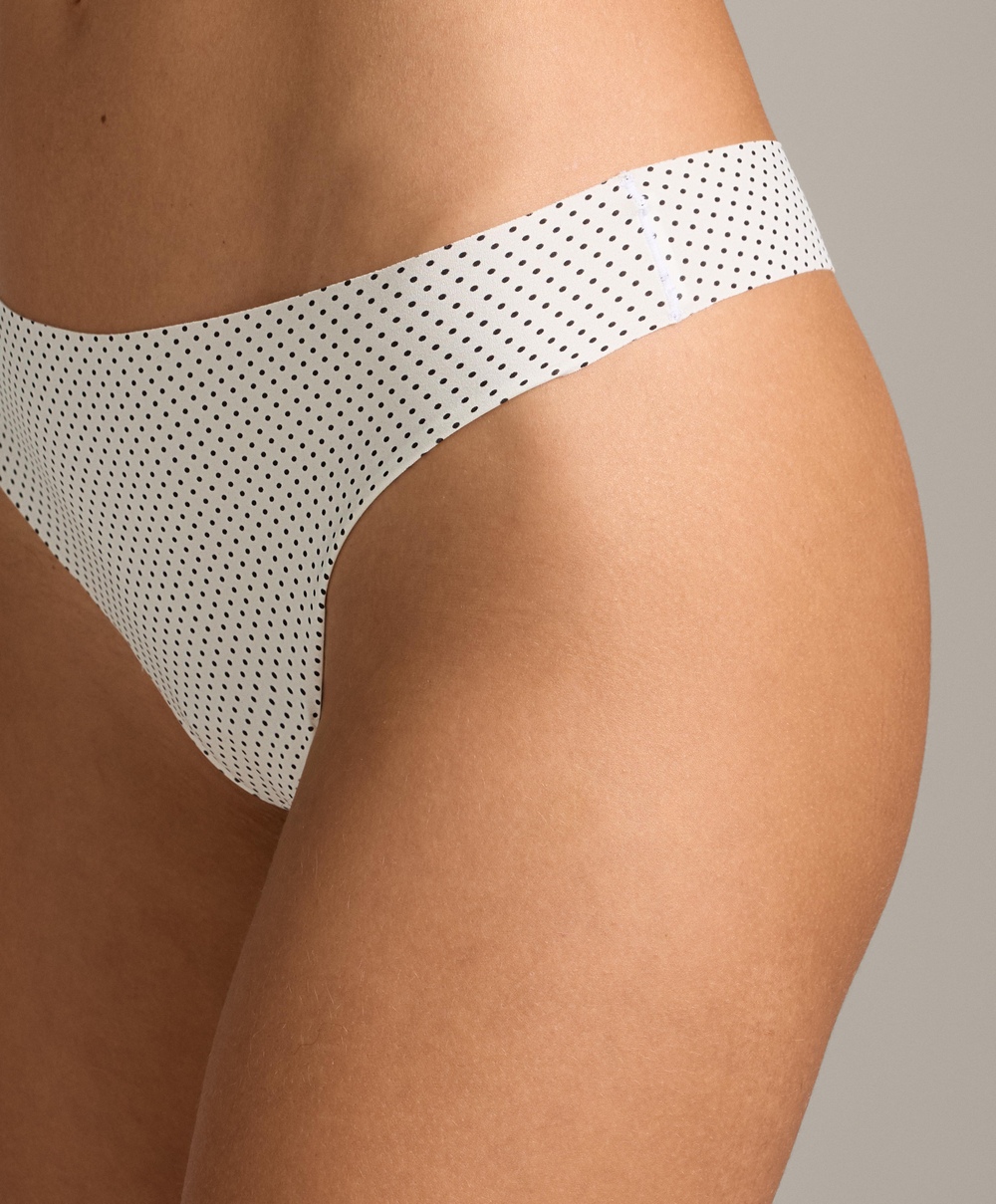 OYSHO Набор из трех пар трусиков-стрингов из полиамидной смеси, черный