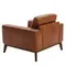 Кресло Angel Cerda KF1016-1P, коричневая кожа