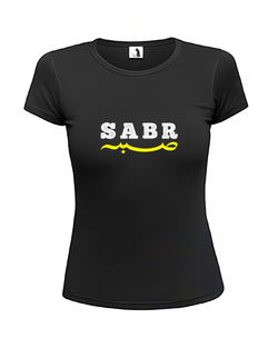 Футболка Sabr женская приталенная черная