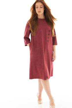 Платье женское 1977АП, марсала #38Мар051977АП