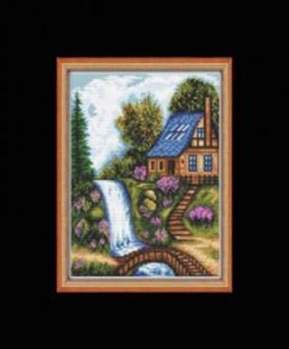 "Дом у водопада"-219 вышивка
