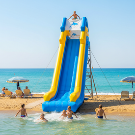 Установка и эксплуатация надувных водных горок