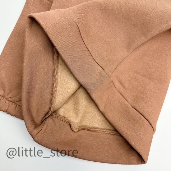 Комплект из футера с начесом "Over" шоколад