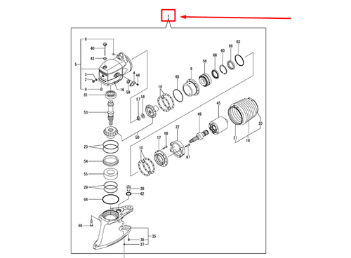 796327-02060-1 (796327-02060) UPPER GEAR ASSY