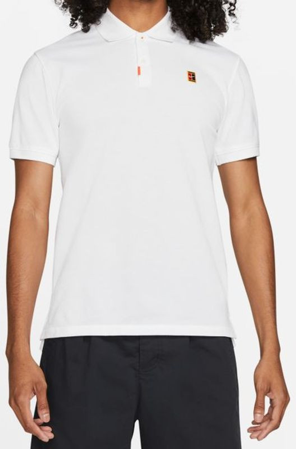 Мужское теннисное поло Nike Polo Dri-Fit Heritage Slim2 M - белый