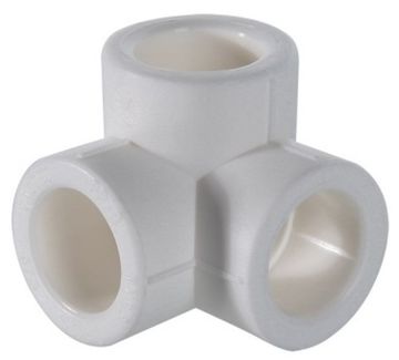 Тройник двухплоскостной Valtec 20 мм полипропиленовый (VTp.738.0.020)
