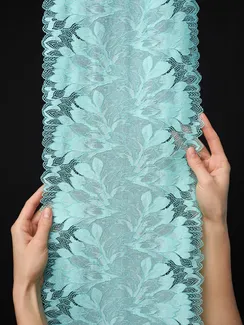 03-77 ОПТ Кружево эластичное 24 см, ментол