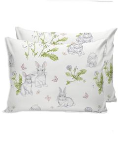Комплект наволочек 2шт  "Кролики" 50х70 см
