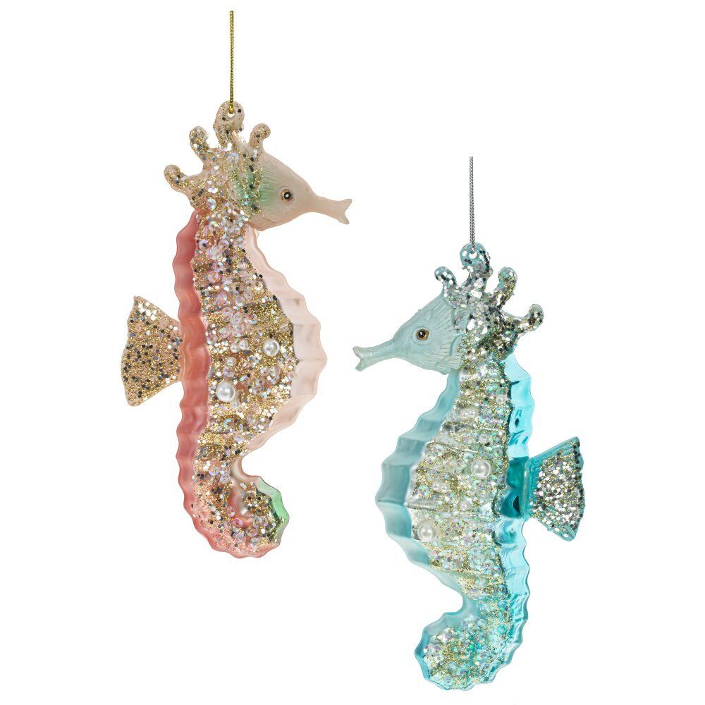 GAEM Украшение новогоднее "Морской конек", L7 W4 H13,5 см, 2в.