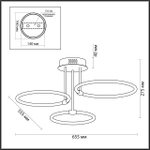 6506/66CL LN Люстра LED 66Вт 3000-6000К 220В IP20 LEDIO