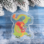 Наклейка на стекло «Сила Дракона» 15*20 см