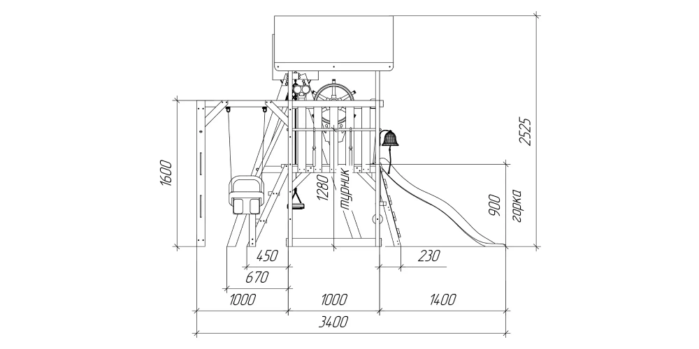 Детская площадка Савушка Тусун - 12 (салатовый)