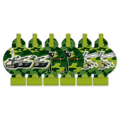 Язык-гудок «Камуфляж», 6шт