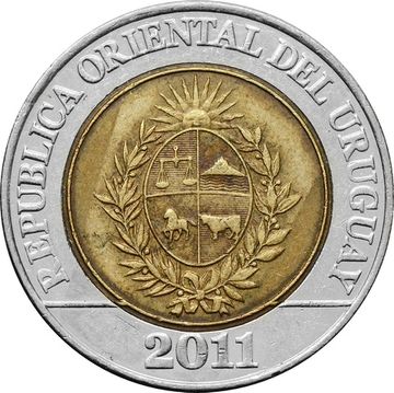 10 песо 2011 Уругвай