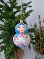 Матрешка стеклянная "Мальвина"