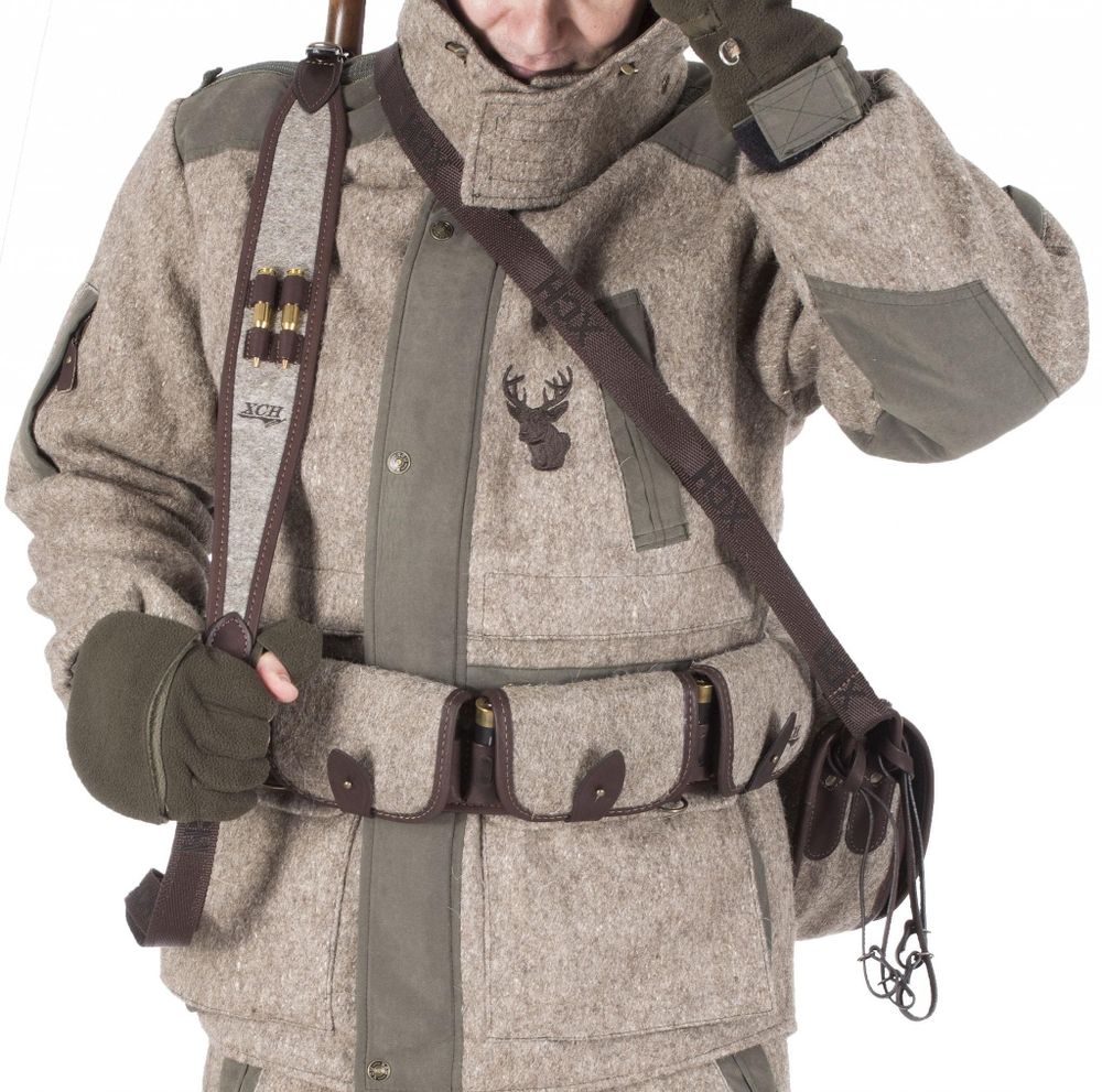 Патронташ комбинированный К-12 24 патрона закрытый с сукном (IV)