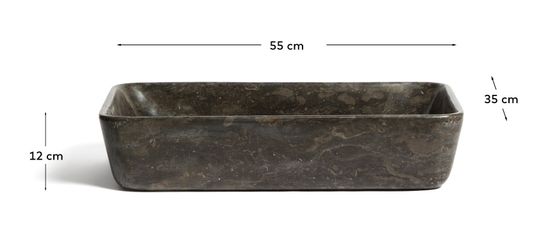 Раковина Darnen из серого мрамора 55 x 35 см
