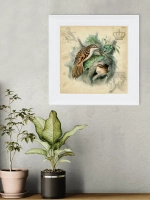 Картина на стену интерьерная на холсте 25*25 см