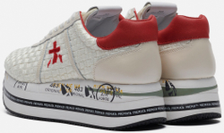 Premiata Beth 5214 белые с красным плетеные