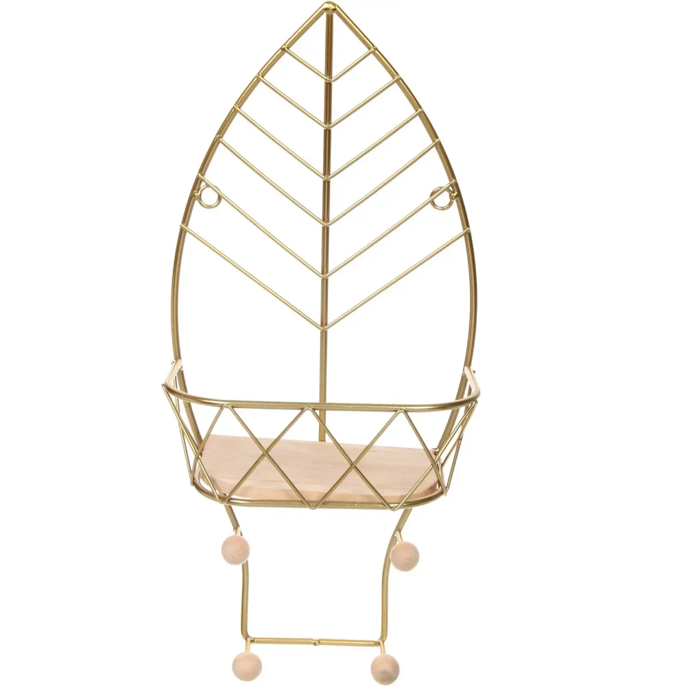 Ключница настенная металлическая «ЛОФТ ВОСТ», лантана, цвет золото, 19.5*10*41см (коробка)