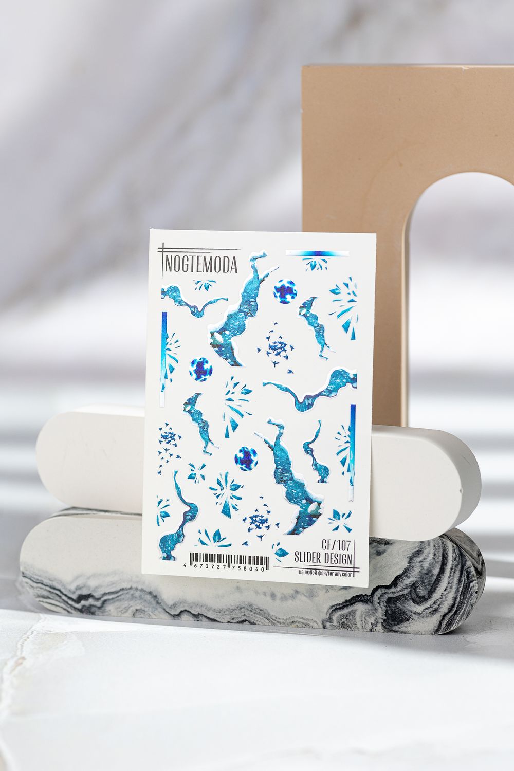 Nogtemoda Слайдер дизайн combi CF107 Литье