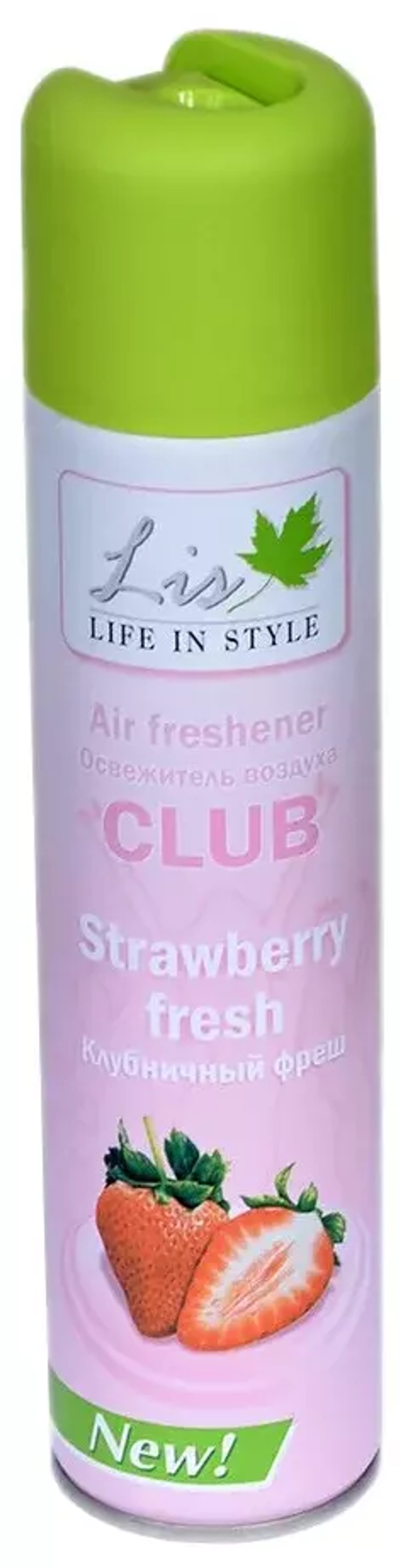 Lis аэрозоль Club Клубничный фреш, 300 мл