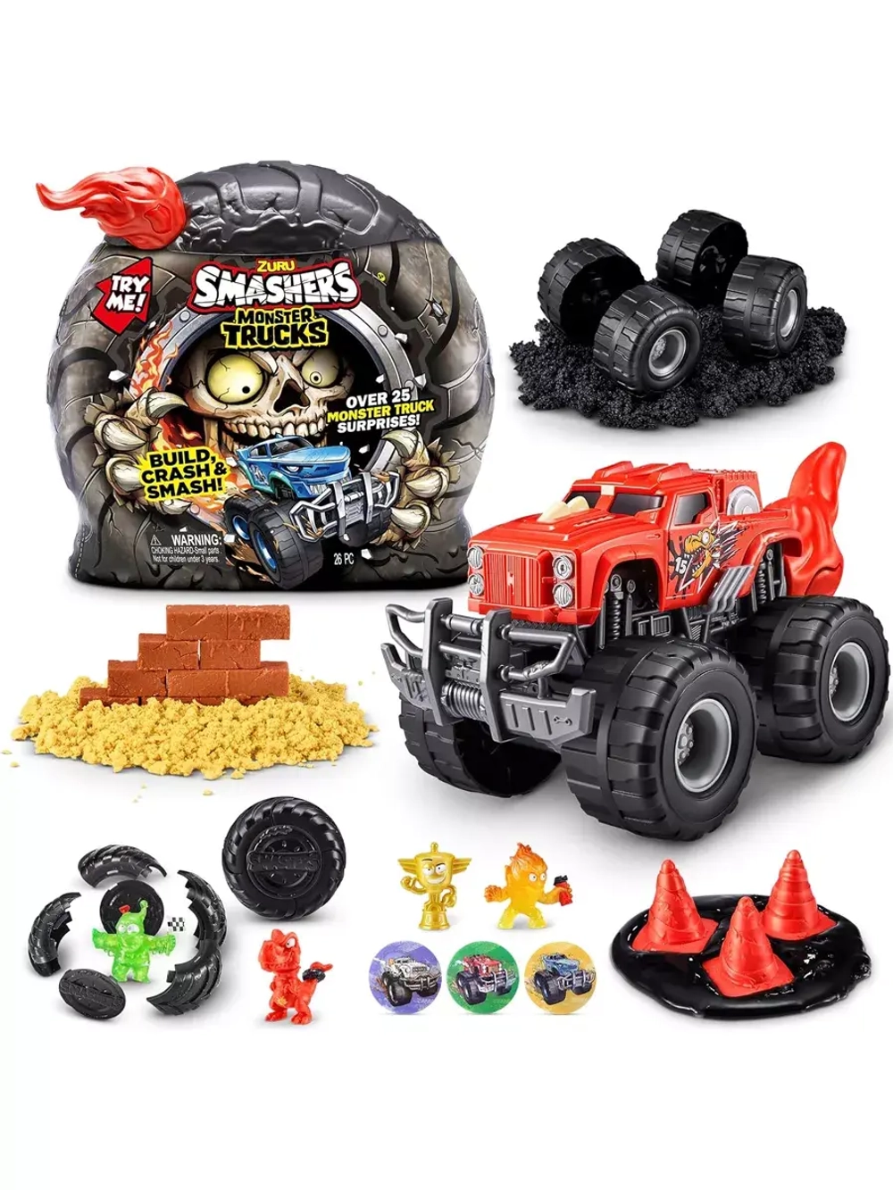 Набор игрушка сюрприз машинка Zuru Smashers Monster Truck