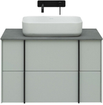 Тумба с раковиной Allen Brau Reality 1.32005.PWM 80 рapyrus white matt