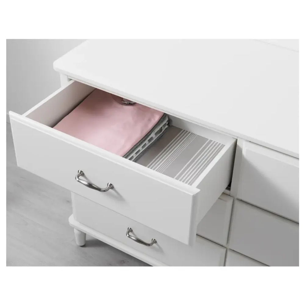 Комод с 6 ящиками - IKEA TYSSEDAL/ТИССЕДАЛЬ ИКЕА, 54х76х87 см, белый