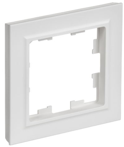 BRITE Рамка 1-местная РУ-1-БрАБ арктический белый IEK