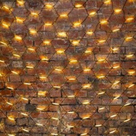 Гирлянда "Сеть" 2x3м, черный КАУЧУК, 432 LED ТЕПЛЫЙ БЕЛЫЙ