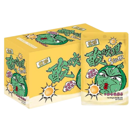 Кислые леденцы Ujane sour candies со вкусом грейпфрута