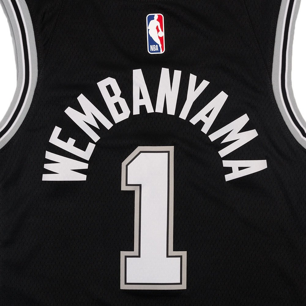 Баскетбольная джерси Nike San Antonio Spurs Icon Edition 2022/23 Dri-FIT NBA Swingman Jersey Victor Wembanyama Black