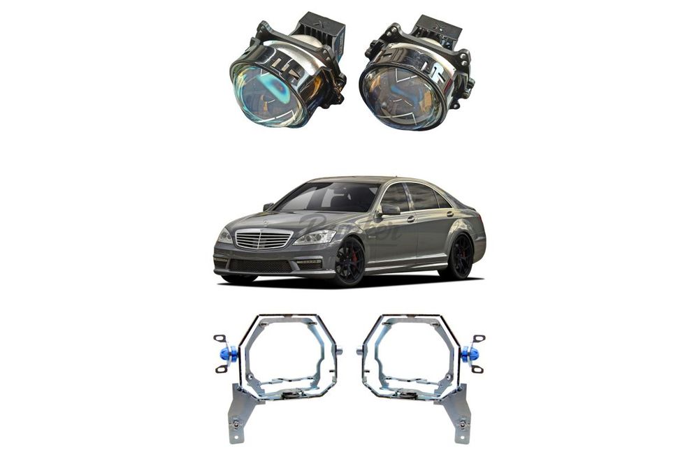 Комплект для замены штатных линз Bosch Intellect Mercedes S-Class W221 рест. 2009-2013, Тип №2