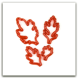 Листья хризантемы. Набор 2