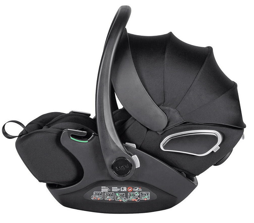 Коляска Carrello Vector CRL-6550 Vega Absolute Black 3 в 1 Coral Beige