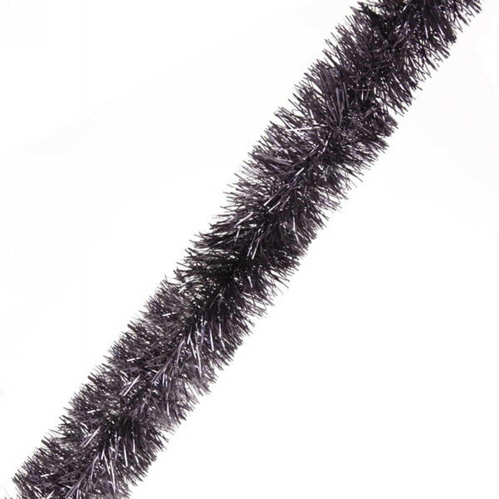 Мишура 2 м 9 см «Матовая искра», Графит