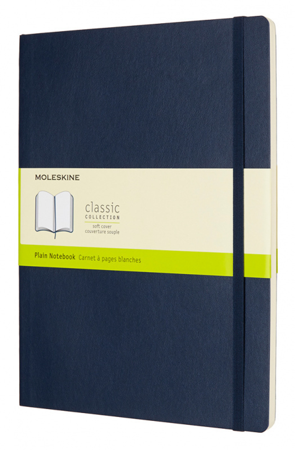 Блокнот Moleskine Classic Soft (QP623B20) 19х25cм 192стр. без линовки, мягкая обложка, синий сапфир