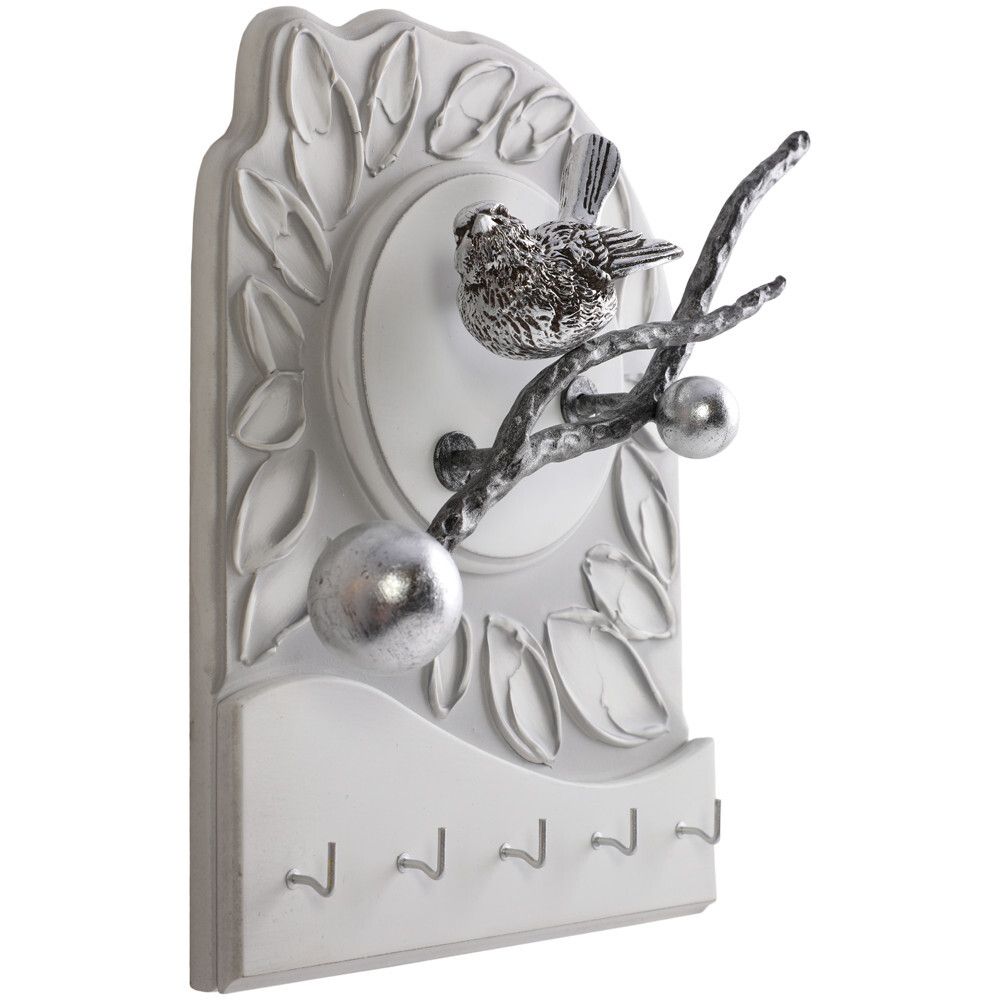 Полка-ключница Терра Бранч Айс Античное Серебро
