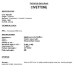 CIVETTONE 10% in TEC / ЦИВЕТОН CAS 542-46-1