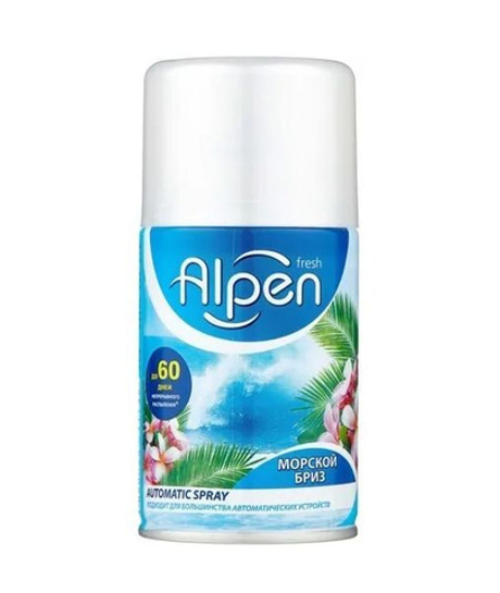 Alpen Fresh 250мл Освеж.возд. Automatic. универ.см.бал. Морской бриз