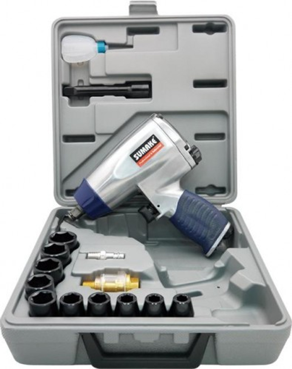 Гайковерт пневматический SUMAKE ST-M1001K с набором головок 8095030
