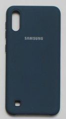Силиконовый чехол Silicone Cover для Samsung Galaxy M10 (Темно-синий)