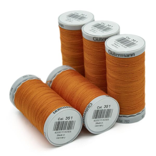 Нитки суперкрепкие Gutermann Extra Strong M782 №40 (100 метров), 5 кат. | 351 оранжевый